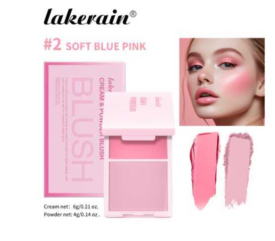 lakerain blush Cream Powder 2 in 1 Hydrating Delicate Blush Plate patrick ta blush XJ241202