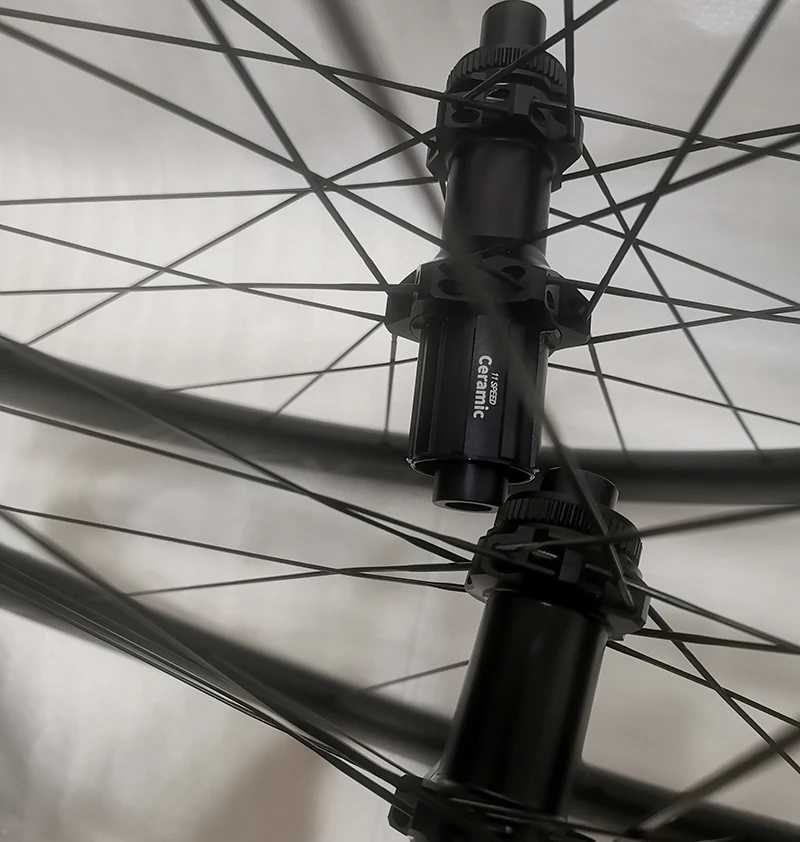 Bike Wheels Super Light Carbon Disc Bike Wheel 50mm 60mm Width 25mm 28mm Ceramic Hub Road Bike Disc Wheelset 700C Custom Sticker Wheels 700C S241223