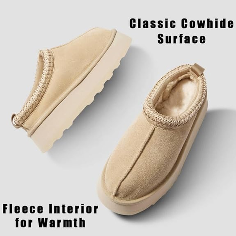 Compaik luxury by Parisian furry slides slippers tasman womens wool winter fluffy fur warm letter shoes 2031