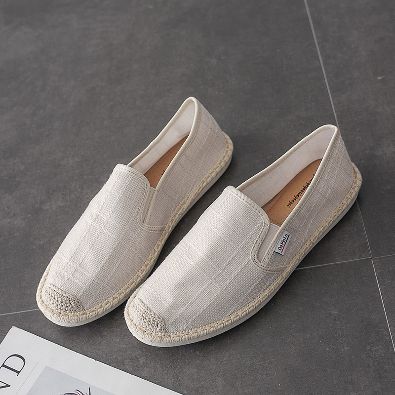 Loafers Male Espadrilles For Summer Breathable Canvas Men Fashion Soft Slip On Mens Shoes Casual Hemp New Wrap899 2f9a s
