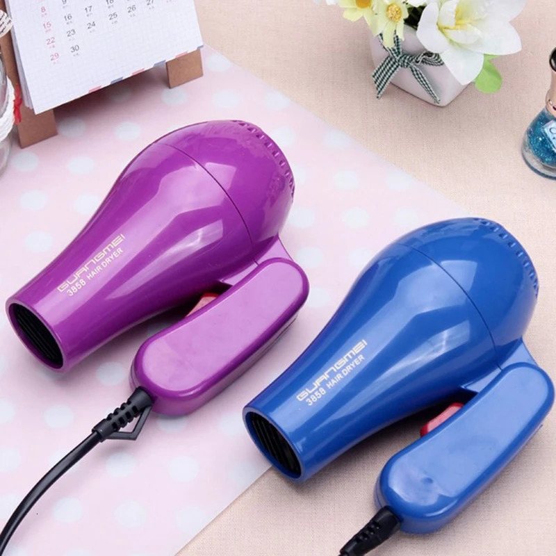 AC 220V Hair Blow Dryer 850W Travel Compact Blower Foldable Portable 241118