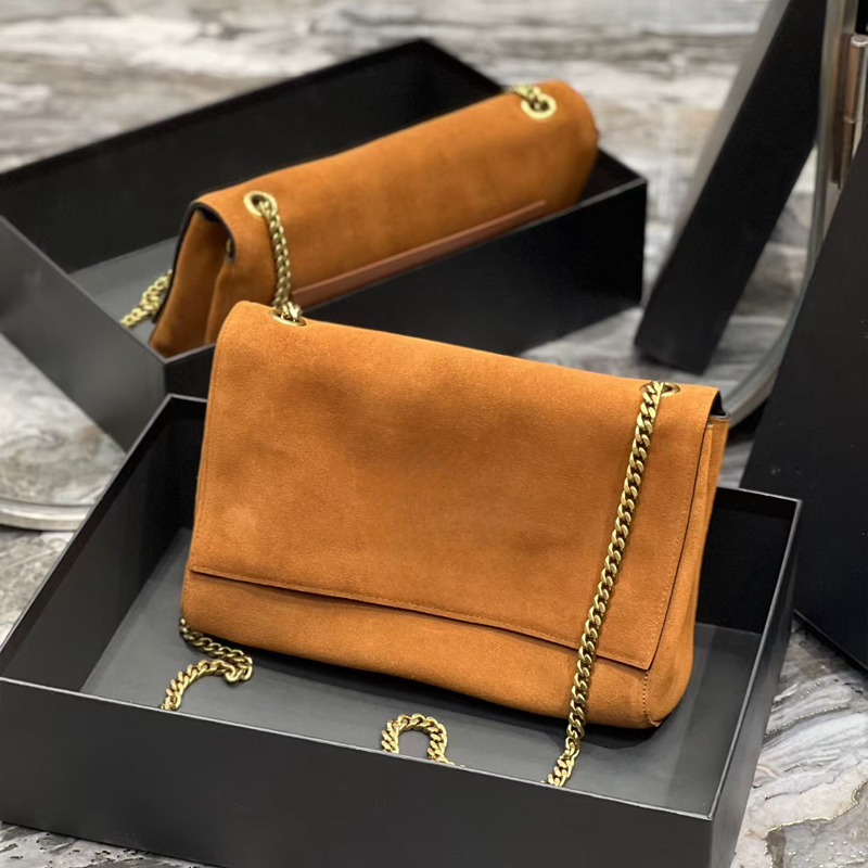 10A Quality Women's Cosmetic Bag, Chain Shoulder Bag, Reversible Crossbody Bag, Crocodile Clutch, Suede Envelope Bag, Commuter Tote Bag