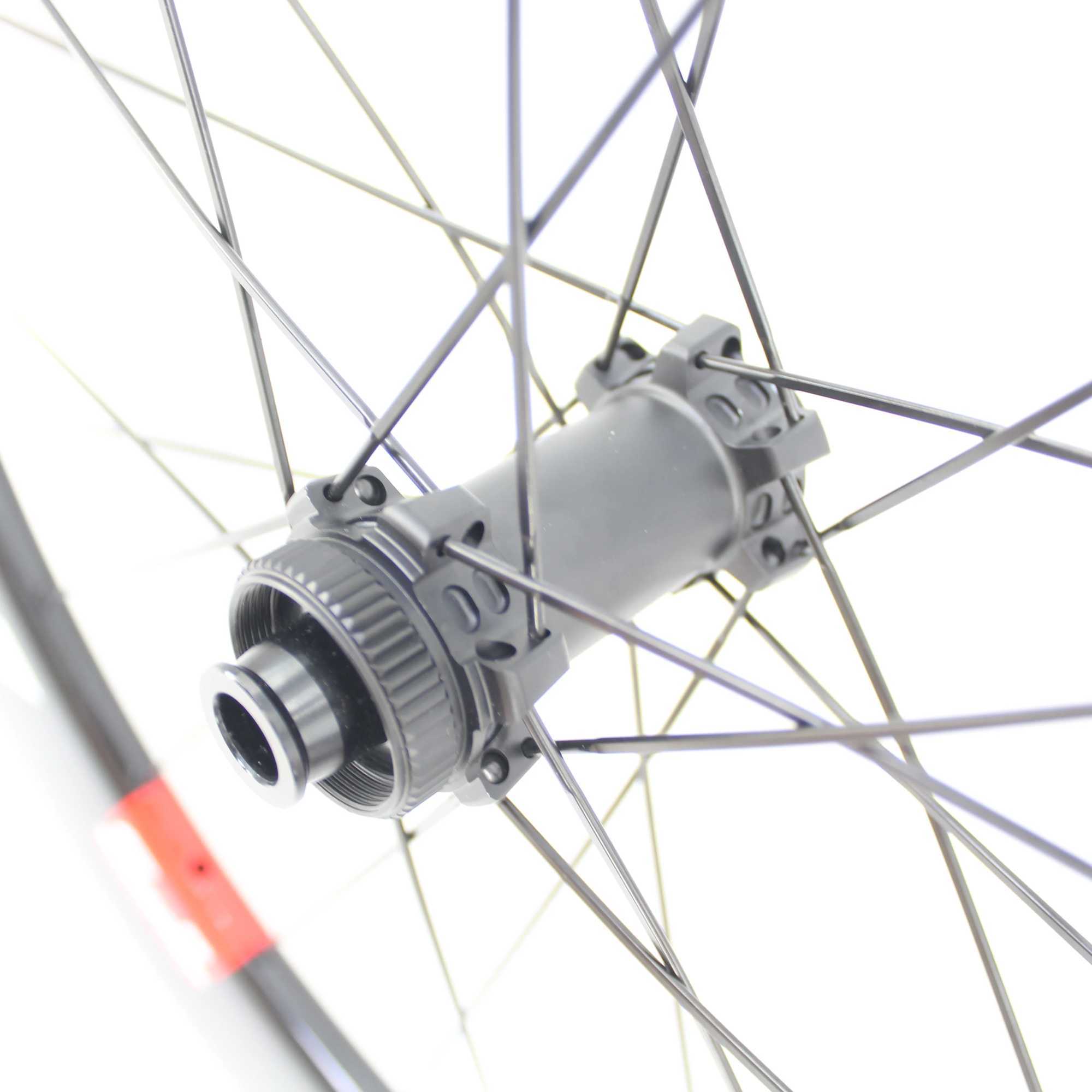 Bike Wheels New 700C Road Bike Full Carbon Fibre Bicycle Wheelset Thru Axle Center Lock Direct pull disc brake Tubular Clincher Tubeless Rim S241223
