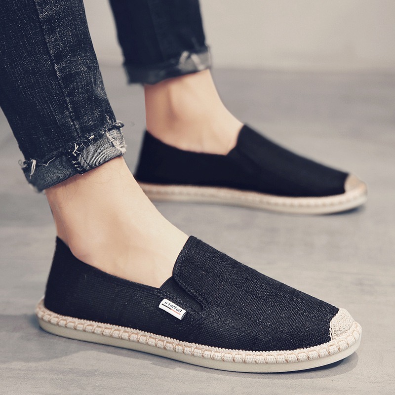 Loafers Male Espadrilles For Summer Breathable Canvas Men Fashion Soft Slip On Mens Shoes Casual Hemp New Wrap899 2f9a s