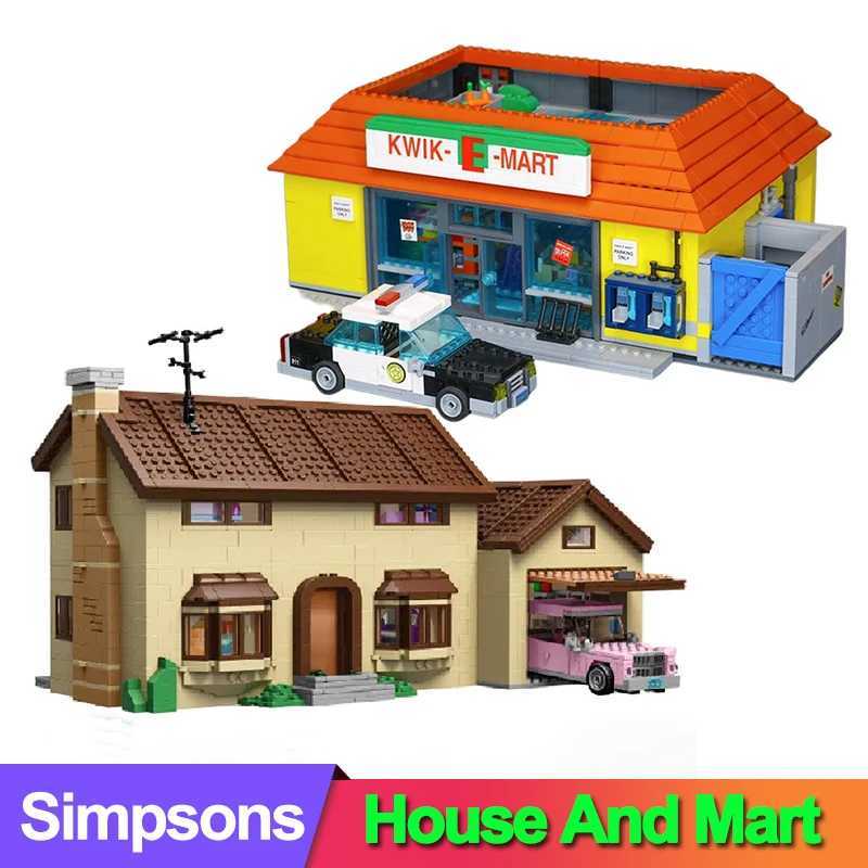 With Light House And Kwik MOC Display E Mart Building Blocks Bricks 16004 16005 Christmas Toy Gift Compatible 71006 71016XJ241203