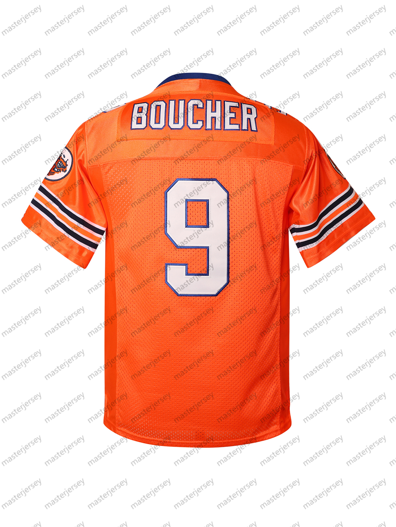 Youth/Kids #9 BOUCHER Orange Loose Breathable American Football Jerseys Embroidered for Sports, Fashion, Casual, Street In Stock Fast Shipping
