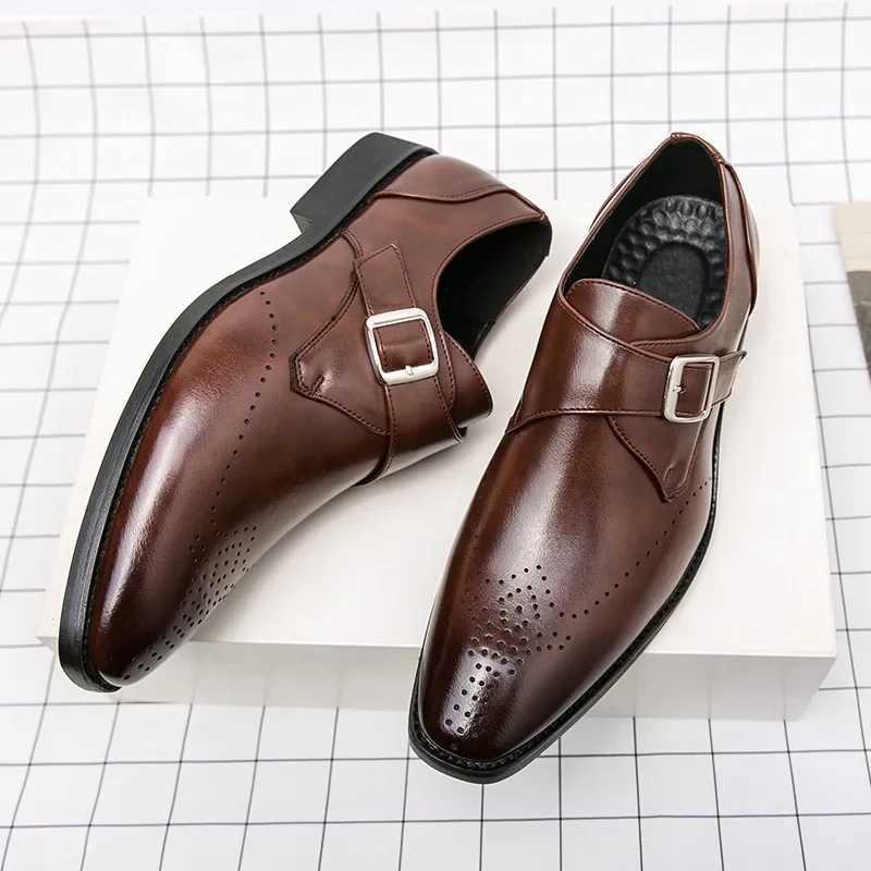 Designer Mens Classic Business Office Dress Shoe High Quality Casual Leather for Men Wedding Shoes LoafersC241202