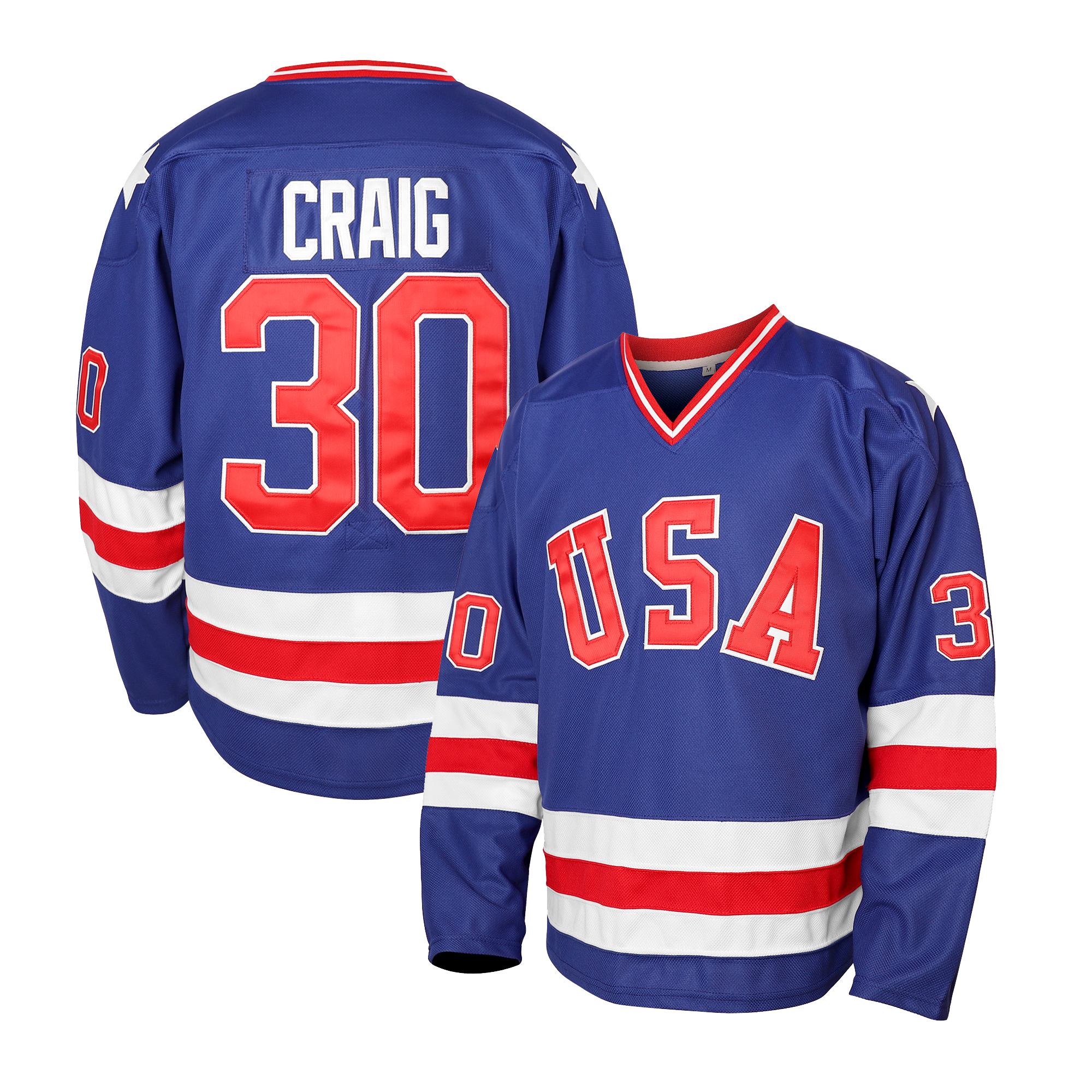 In Stock Men's 1980 USA Ice Hockey Jerseys 96 CONWAY 21 Eruzione 30 Craig 17 Ocallahan Stitched Fast Shipping Polyester Retro Classic Sportswear