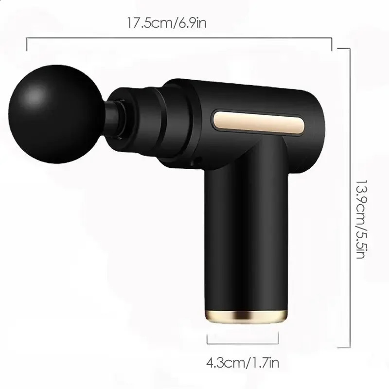 Portable Fascia Gun Deep Tissue Massage Mini Lightweight and Adjustable Speed Massage Equipment Suitable for the Whole Body 241203