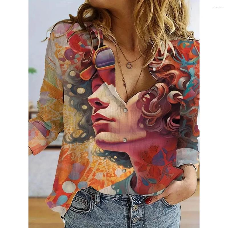 Womens Blouses Fashionable Loose Single-Breasted Shirt Elegant Long-Sleeved Basic Shirts For Women Clothing Spring Summer Button