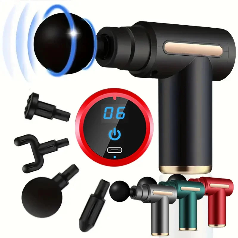 Deep Tissue Muscle Fascial Gun Muscle Massage Gun Handheld Percussi on Massager For Body Back And Neck Leg 241203