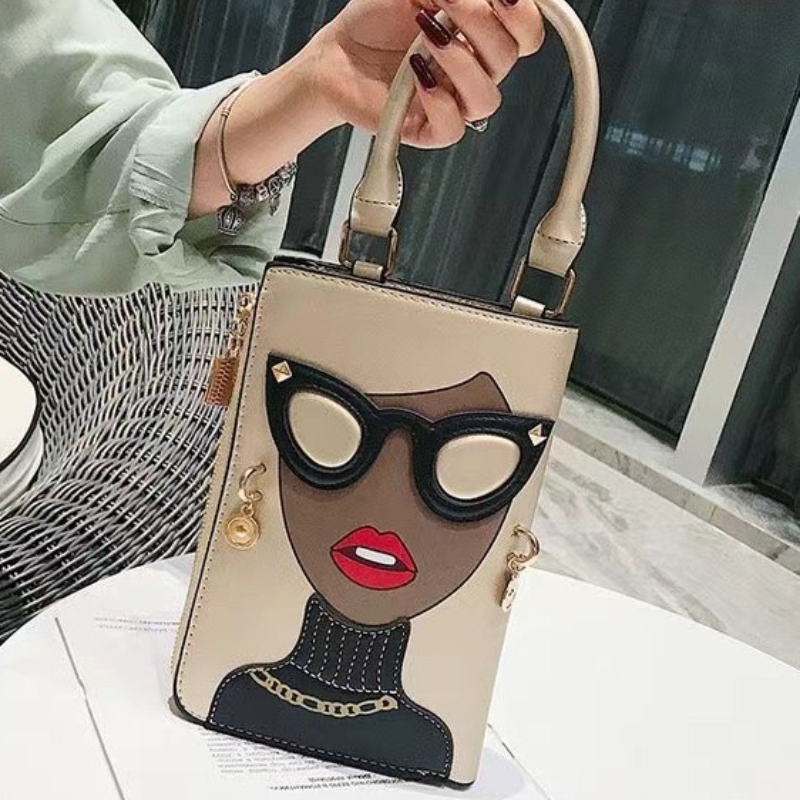 2025 new Crossbody female niche, high-end, fashionable style, handbag, character, trendy brand, parody bag, niche underarm bag zhanyishengli