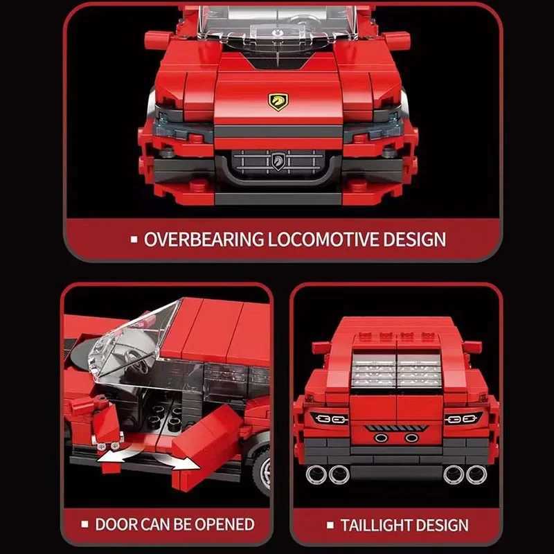 Free shipping Speed Champions Series Racing Sports Vehiclea Technique Car Supercar Building Blocks Set Bricks ic MOC Model Toys For Kids
