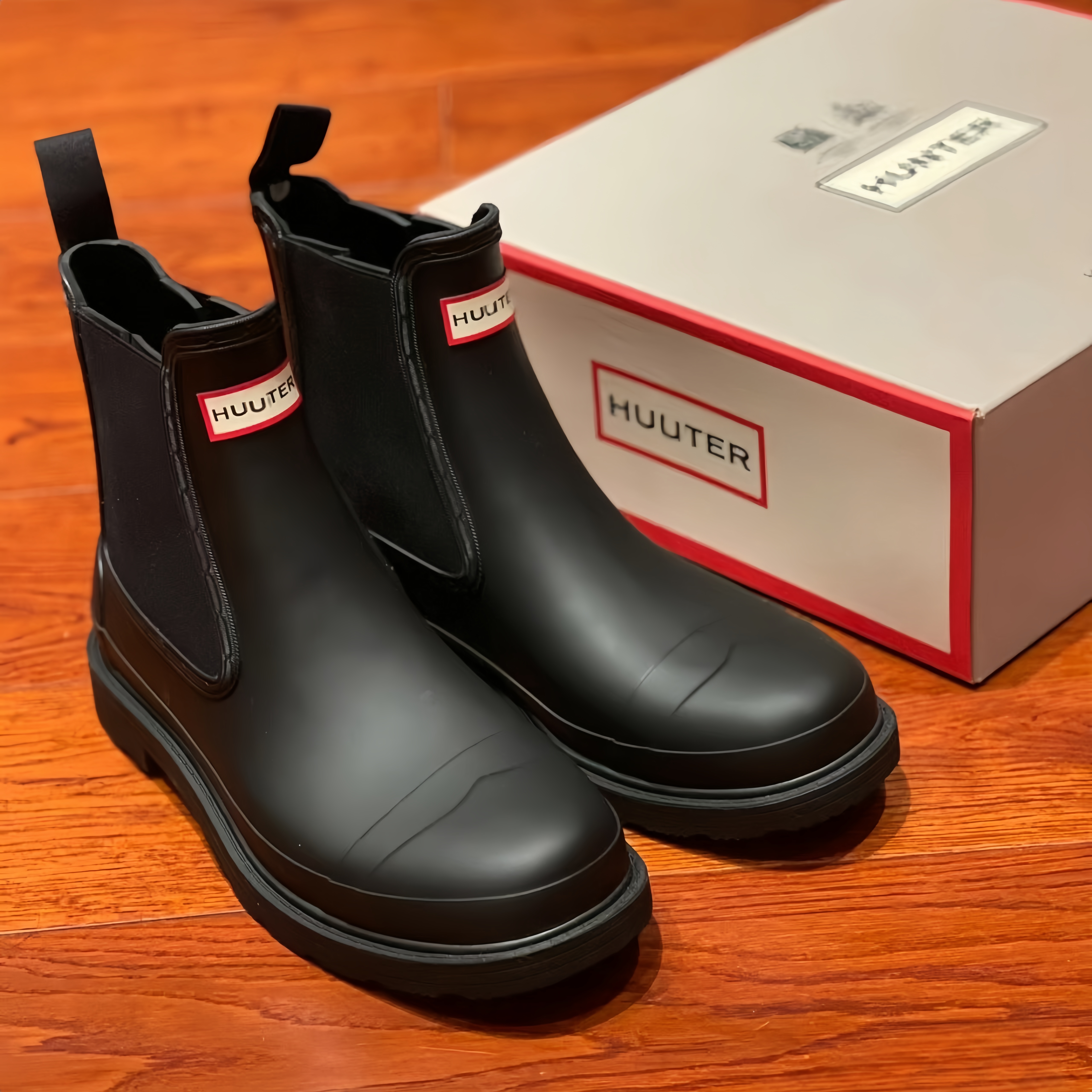 Designer hunter boot woman Rubber rain shoe hunter women hunter rain boot Waterproof non-slip Low-Cut rain galoshes Man wellington boots wellies Sneaks size 35-42