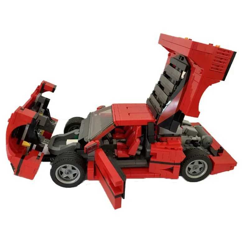 Classic Racing 10248 F40 Compatible MOC-49743 Sports Car 1192 PCS Splicing Assembly Building Block Toy Model DIY Kids GiftXJ241203