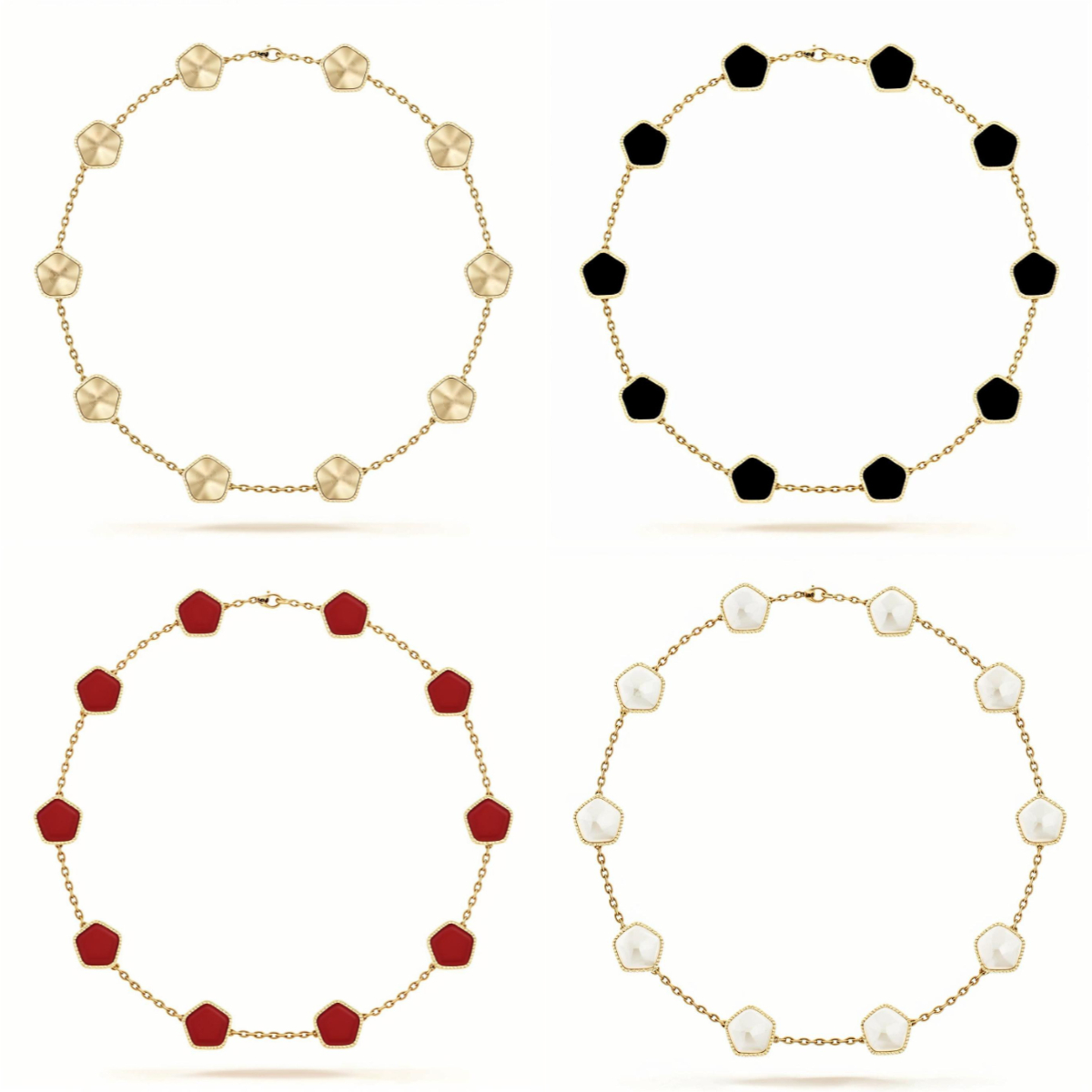 Designer Necklace Clover necklace Gold Sier Rose gold Plated 10 motif Shell Dia Pendant for Women Girl Valentine's Engagement designer Jewelry