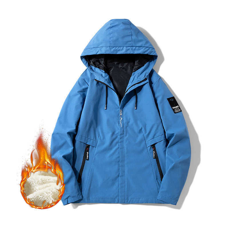 Mens new jacket mens outdoor adventure camping jacket windproof sports hooded zipper jacketW2407176881 1