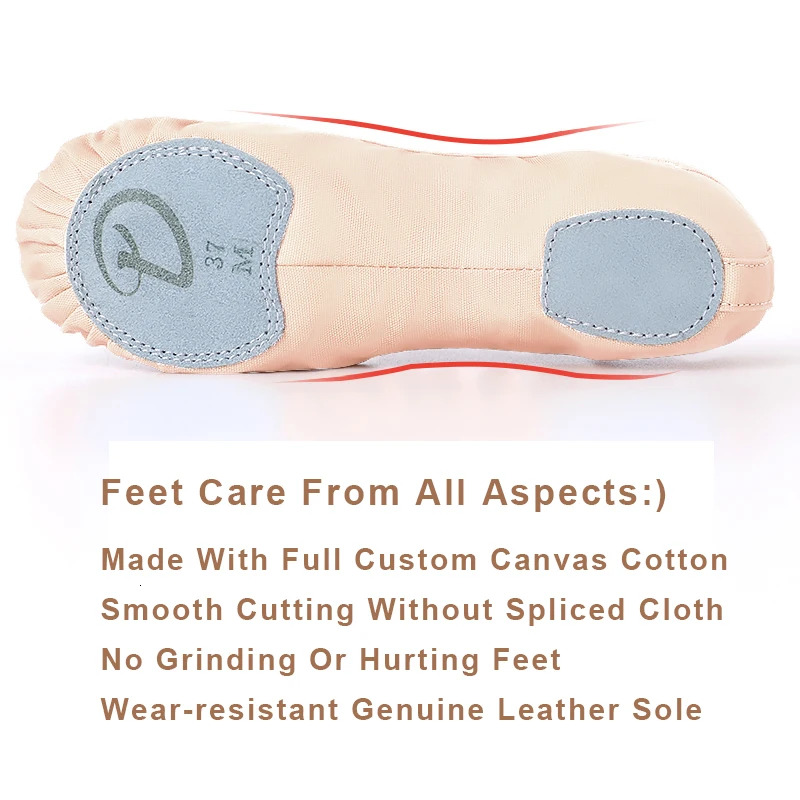 Women Ballet Flats Shoes Ballet Shoes For Gilrs Dance Shoe Soft Girls Kids Ballerina Practice Dance Shoes Canvas