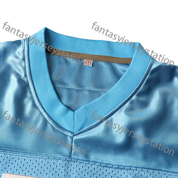 #16 Goff 14 St. Brown 26 Gibbs 5 Montgomery 97 H u t c h i n s o n Polyester Embroidered Football Jersey, Sports Fan V-Neck Shirt, Breathable Athletic