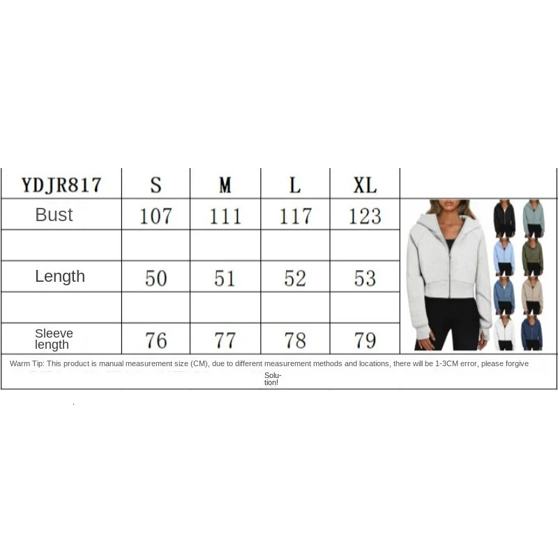 European and American clothing hoodie zipper short sleeved casual wool long sportswear 241203