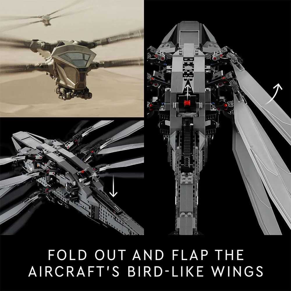 LEGP Dune Royal Atreides Beast Ornithopter Plane Building Kit Ornithopter Plane Toy Model Best Gift for Kids and Adults 1369pcsXJ241203