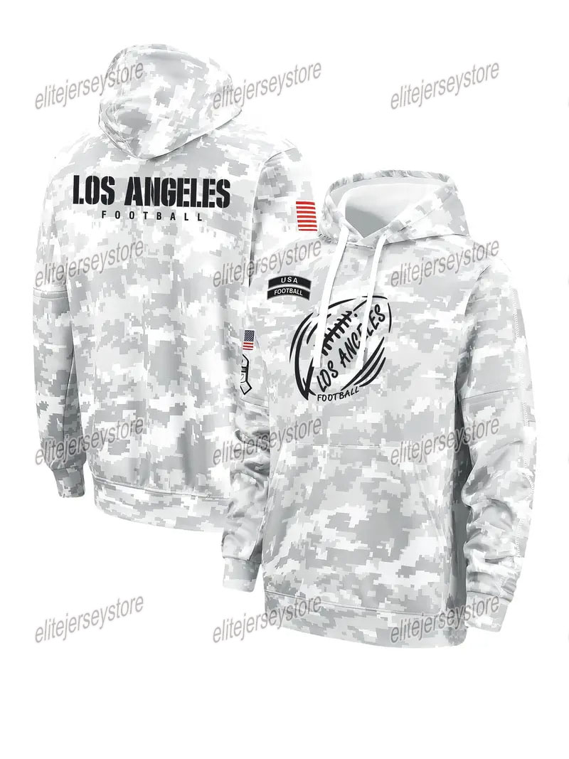 2024 Camo Salute To Service Pullover Football Hoodie Jersey Mens Women Youth