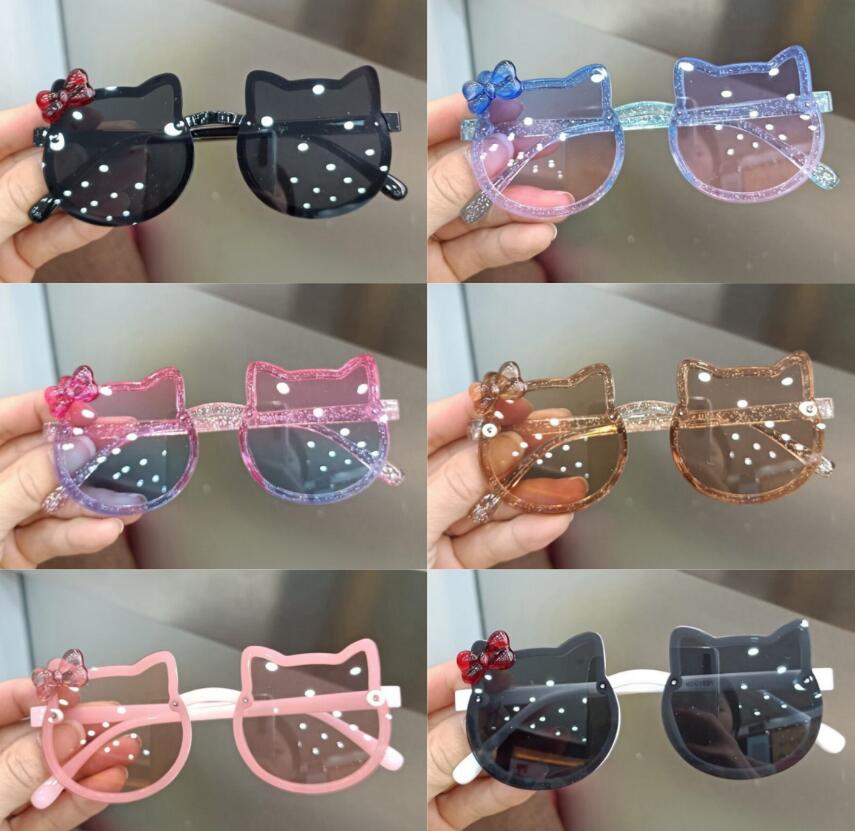 Children Cute Cartoon Sunglasses Child Girls Uv Glasses Birthday Gift for Kid 6Pcs/Set Z260305