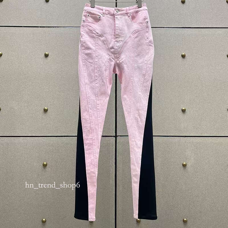 mugler pant Jeans Women's Designer Split Legless Skinny Pantyhose Jeans Tops Sexy Slim Women's Tops Sets Branded Women's Embroidery Mug