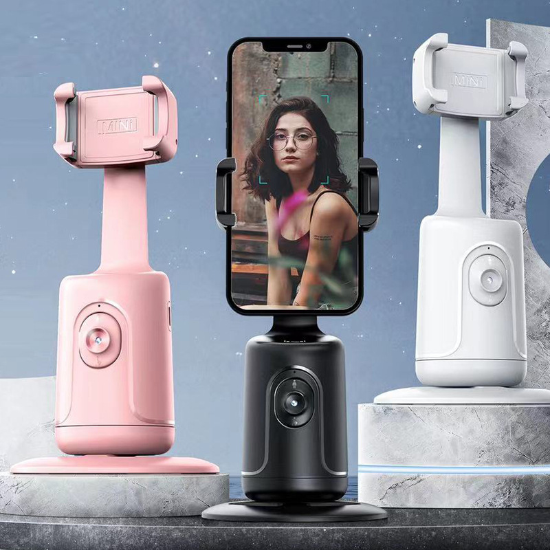 to Applicable all models 360 omni-directional Live Video tracker AI face recognition mobile phone bracket PTZ face tracking