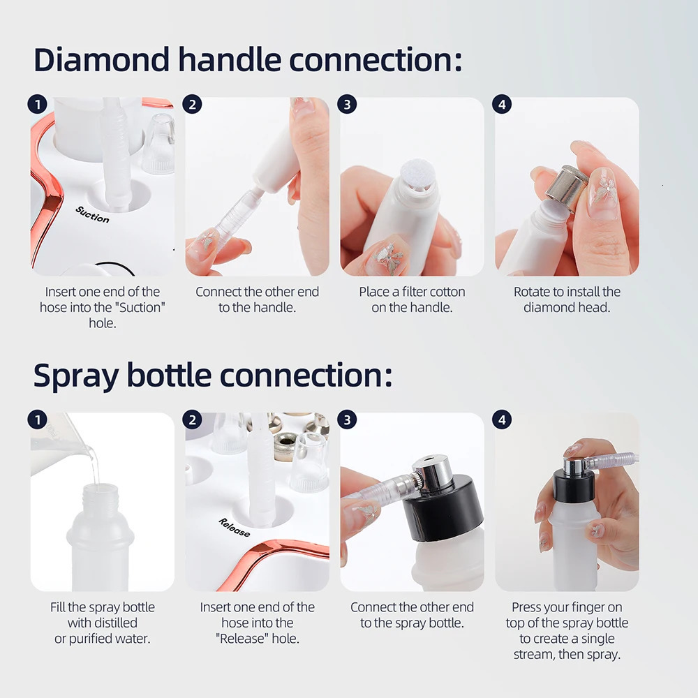 Professional Diamond Microcrystalline Grinding Machine Home Facial Peeling and Beauty Machine Deep Facial Cleansing and Skin Care 241202