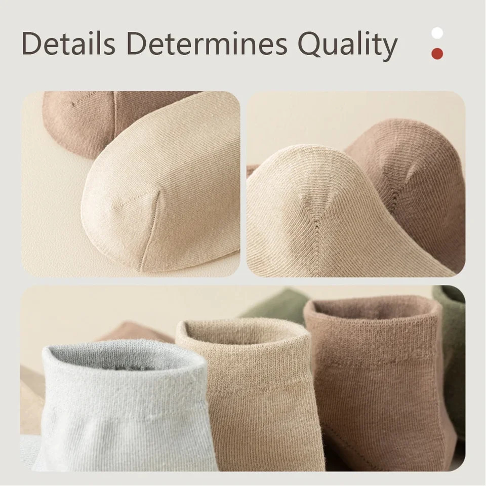 95 Combed Cotton Socks Men Business Dress Short Soft Breathable Spring Summer Colorful Sock For Man 5PairsLot Ankle 241202