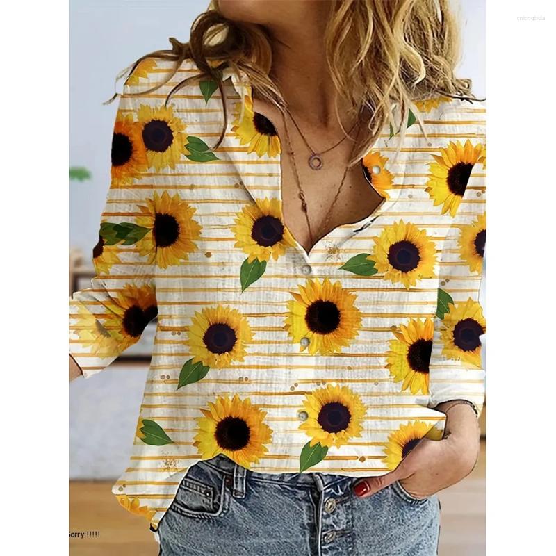 Womens Blouses Fashionable Loose Single-Breasted Shirt Elegant Long-Sleeved Basic Shirts For Women Clothing Spring Summer Button