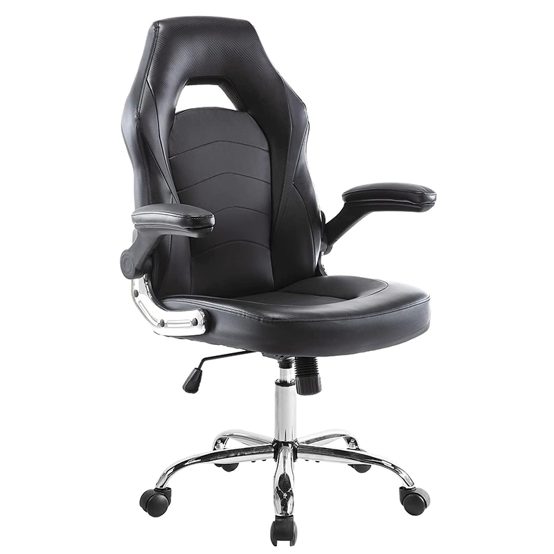 Modern High-Back Computer Chair with Lumbar Support - Easy Assembly Required