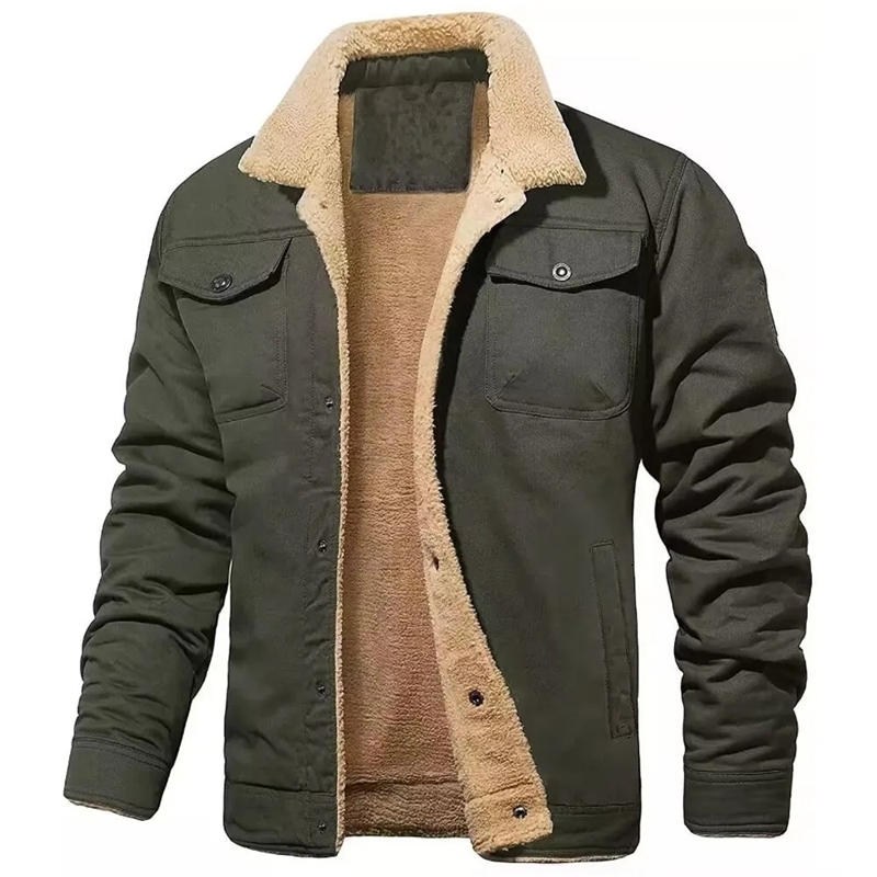 Autumn Mens Jacket High Temperature Resistant Outerwear Long Sleeve Fashionable City Lapel For Casual Scene w241112