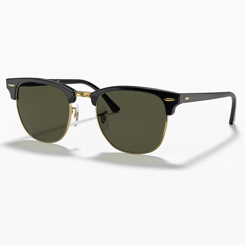 Classic Club Eyeyglasses Fashion Sunglasses Men Women Acetate Frame Glass Lens Sun Glasses for Man Male with Box Gafas De Sol