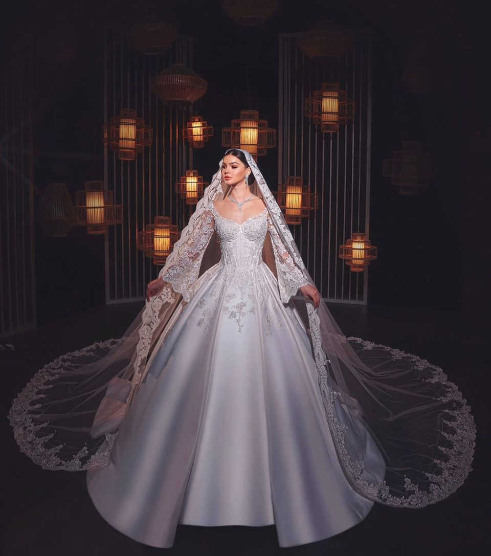 Vintage A e Wedding Dress For Women O Neck Long Sleeves Bridal Gown Lace Appliques Sweep Train Customized Dresses vestidos de novia