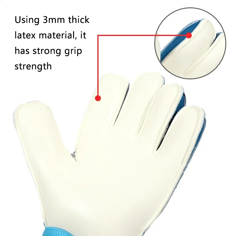 Professional Goalkeeper Gloves Kids Football Latex Thickened Non-slip with Finger Protector Goalie Gloves for Soccer Goalie 241203