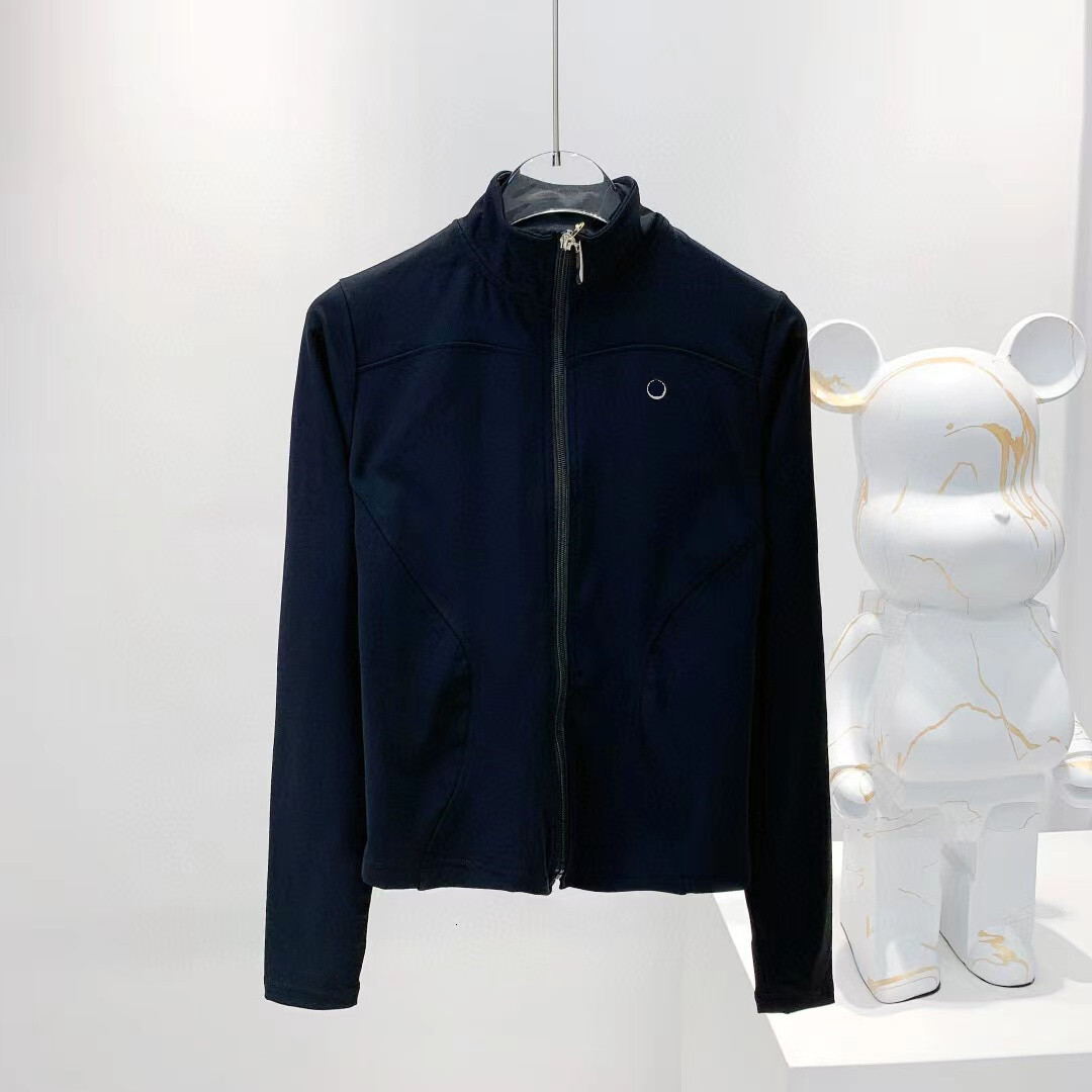 Autumn Yoga Zipper Clothing Women's Sports Running Elastic Jacket Coat