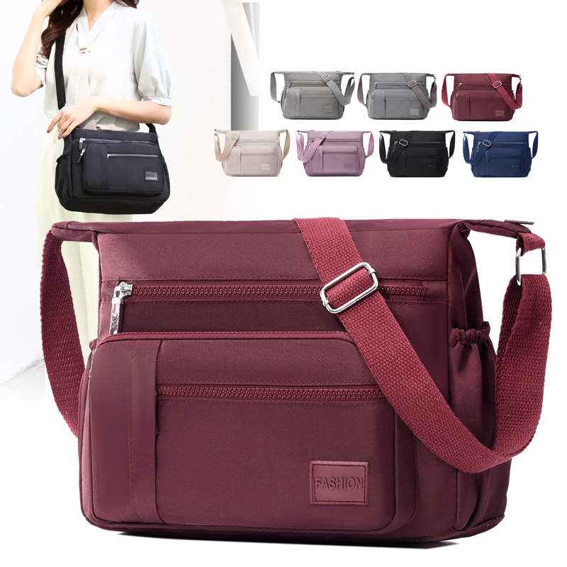 2025S designer casual nylon fabric versatile crossbody fashionable commuting new simple lightweight large capacity women shoulder bag