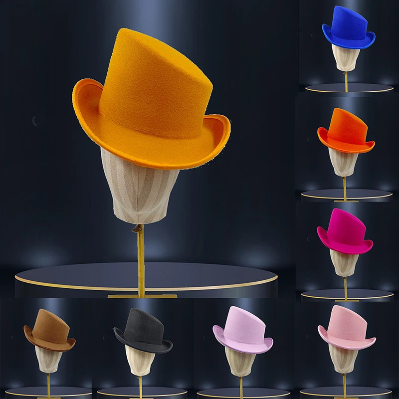 high-quality mens Fedora unisex gentleman dome hat role-playing derby bowling hat British shaped hat autumn magic hat 241203