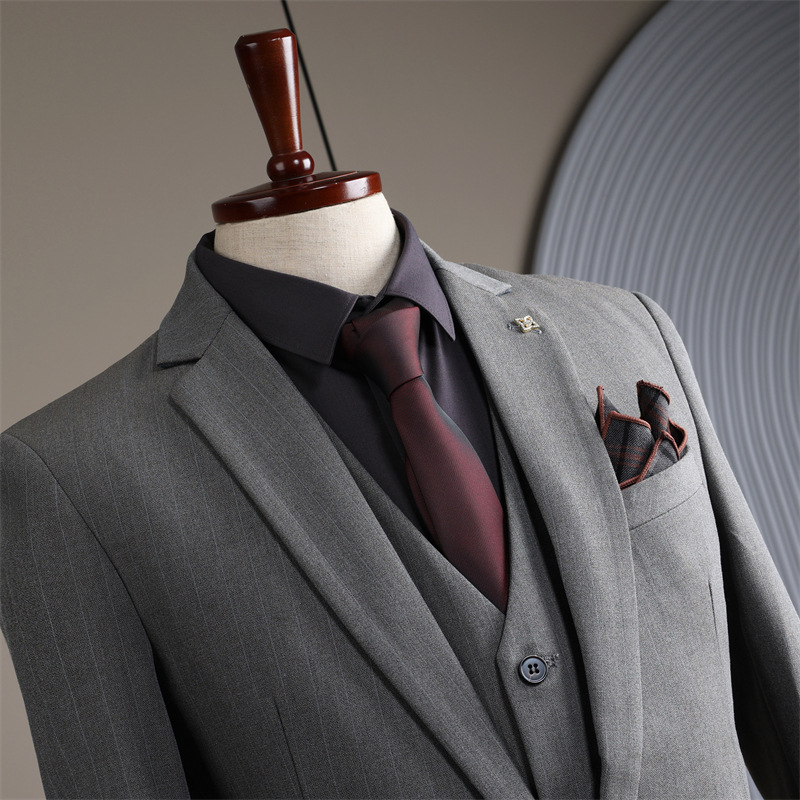 K743 Men's Slim Fit Suit Jacket - Double & Single Breasted Options Available