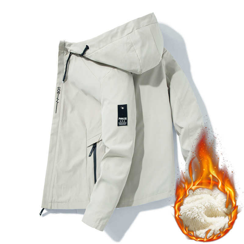 Mens new jacket mens outdoor adventure camping jacket windproof sports hooded zipper jacketW240714568791 3