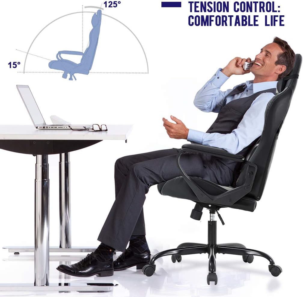 Ergonomic Gaming Chair with Adjustable Seat Height & Backrest - Breathable Mesh Material