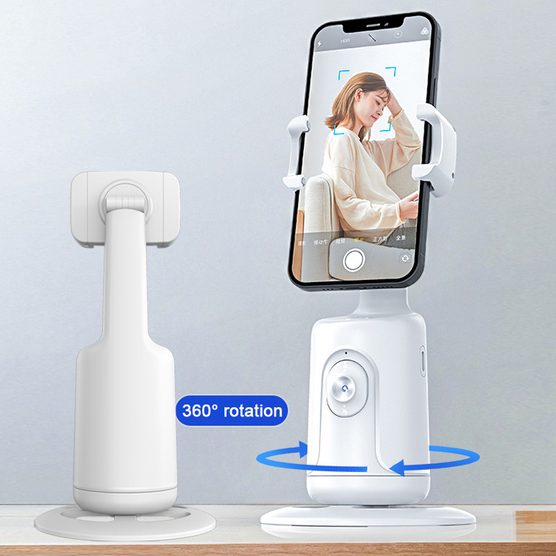 to Applicable all models 360 omni-directional Live Video tracker AI face recognition mobile phone bracket PTZ face tracking
