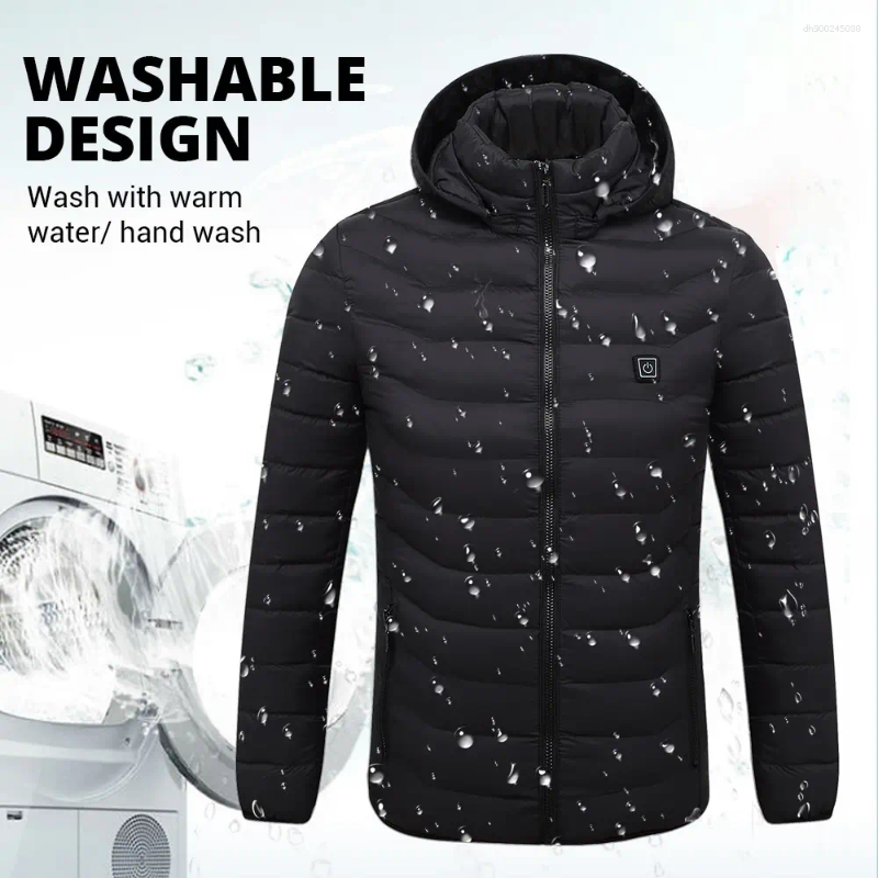 Hunting Jackets 21 Areas Heated Jacket Mens Waterproof Heating Men Warm Winter Parkas Coat Vest Tactical