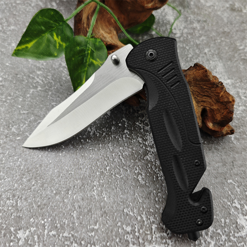 BM DA57 Flipper Folding Knife 440C Blade Black G10 Handle Easy To Carry EDC Pocket Knives Outdoor Tactical Survival Utility Tools Knifes 15535 3300 53