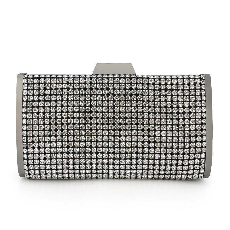 Socialite rhinestone dinner bag, fashionable full diamond small bag, formal dress small square bag, crossbody chain bag, banquet party bag