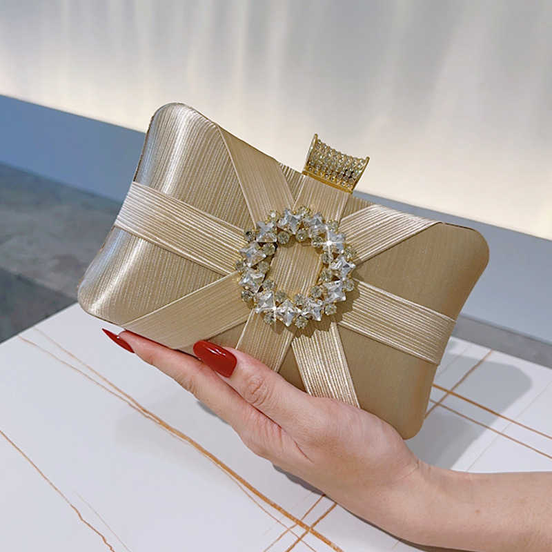 Sunflower woven metal hand-held bag with diamond inlaid square box bag, elegant dress bag, party, annual meeting, evening dress bag 241203