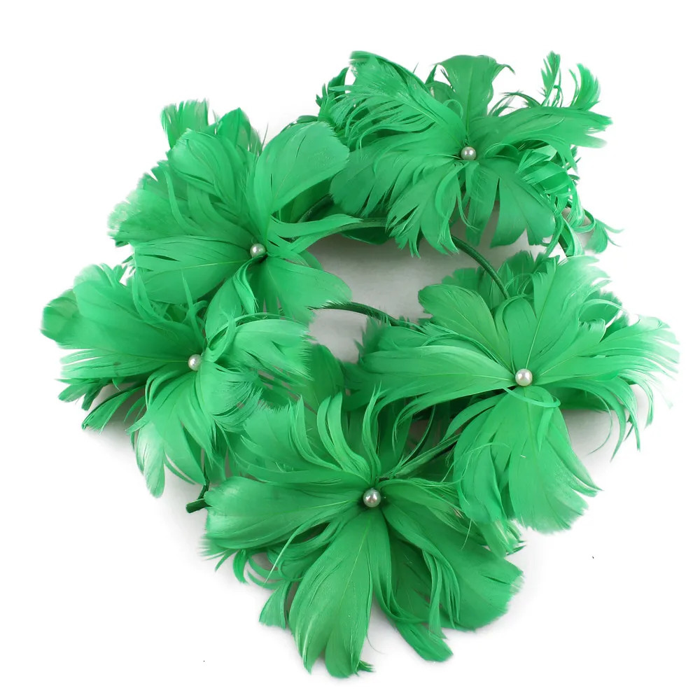 Fancy Feather Flower Headband Fascinator Womens Hat Headband Fashion Mesh Headband Elegant Womens Unique Headband Ocn 241203