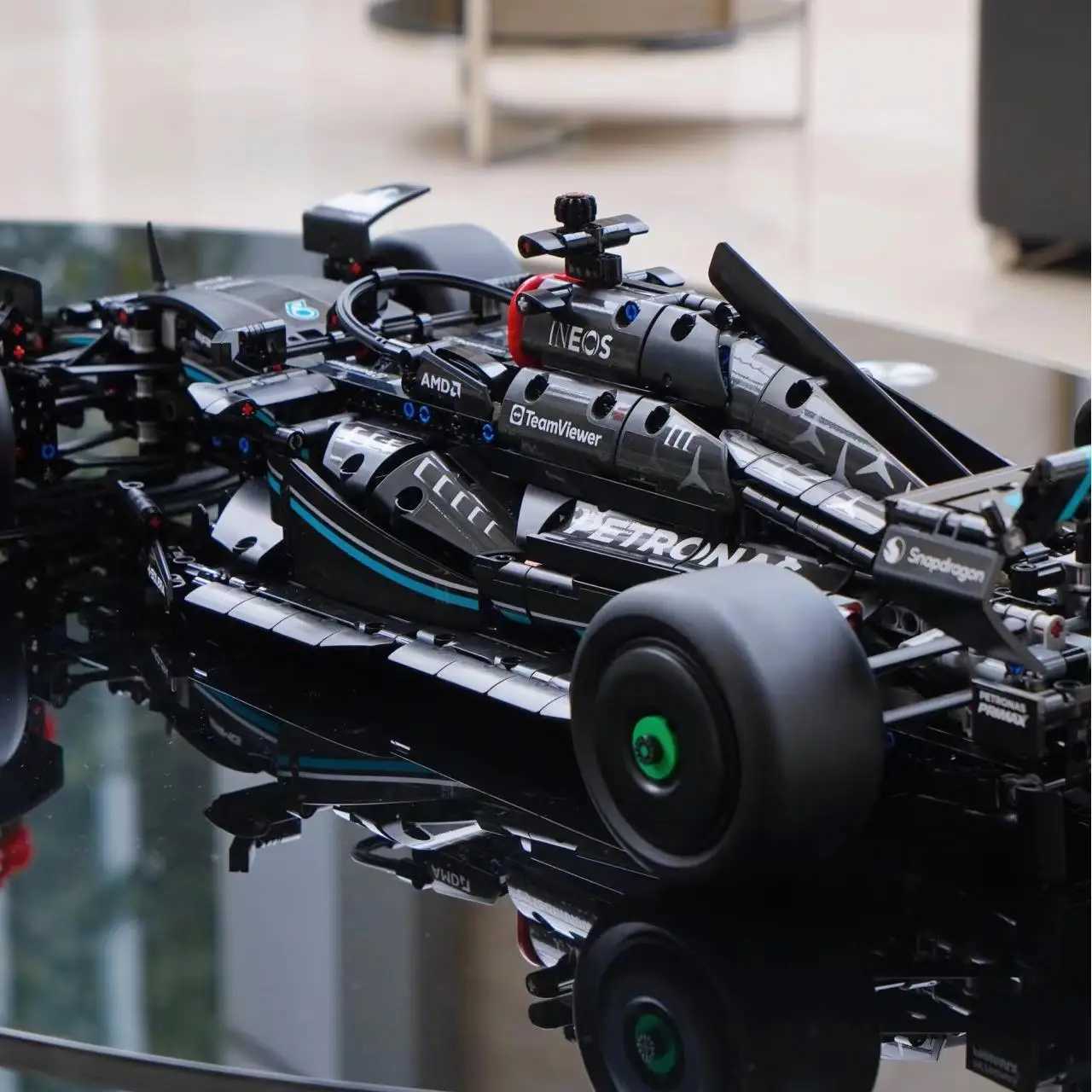 Technical AMG F1 Performance Race Car 42171 Building Blocks Authentically Detailed Build and Display Model for Home or Office F1XJ241203